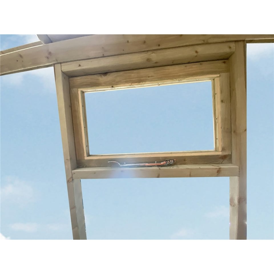 image 1 of 8 X 6 Pressure Treated Tongue And Groove Greenhouse - Super Strength Framing - Rim Lock - 4mm Toughened Glass + Bench + Free Install (8' x 6' / 8ft x 6ft) (8x6)