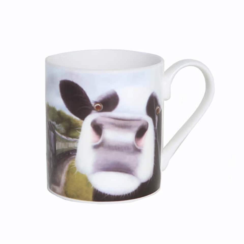 image 1 of Lucy's Farm Moo Selfie at Corfe Railway Cow Regular Mug