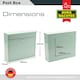 image 4 of Burg-Wachter Elegance Wall Mounted Galvanised Stell Lockable Weatherproof Ppost Box - 36x31x11cm Green | Chartwell Green