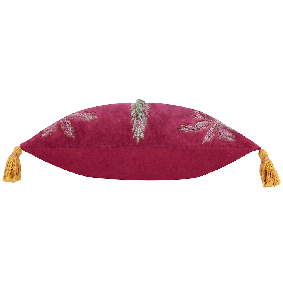 image 1 of Wylder Tropics Kalahari Embroidered Velvet Cushion