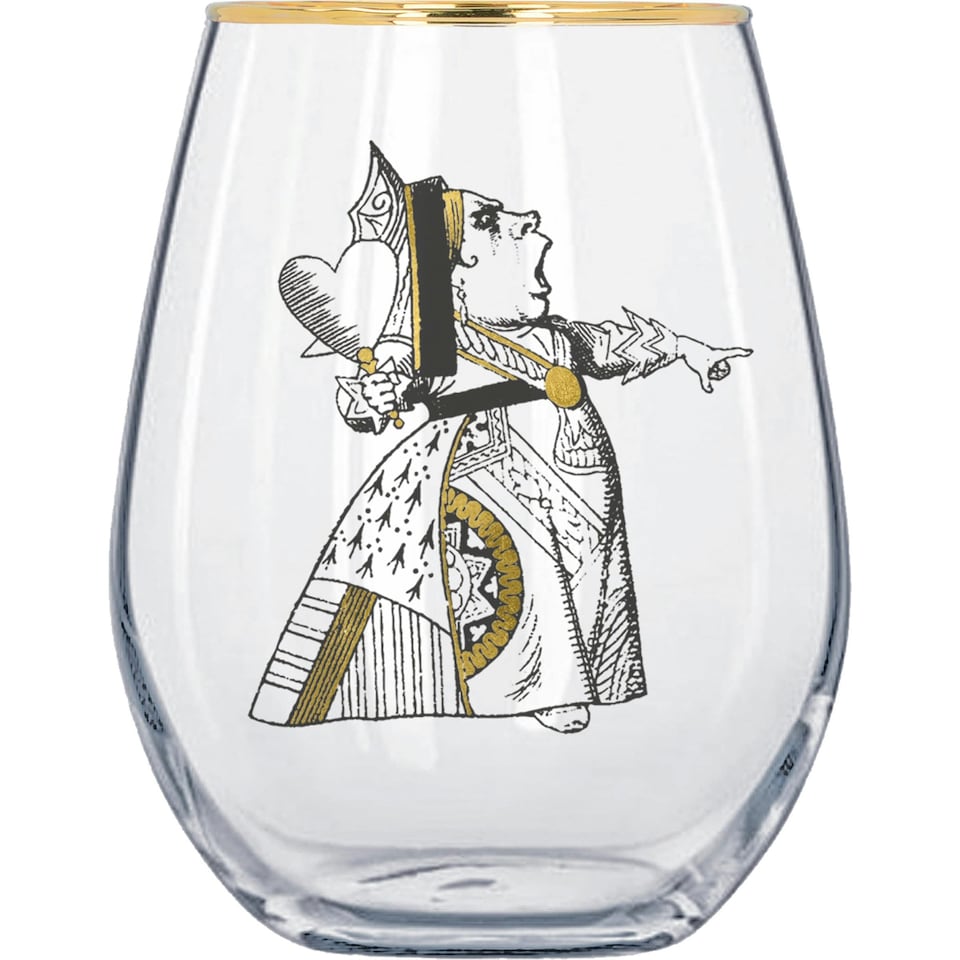 image 1 of V&A Alice in Wonderland Tumbler Set 350ml Set of 2 | Clear