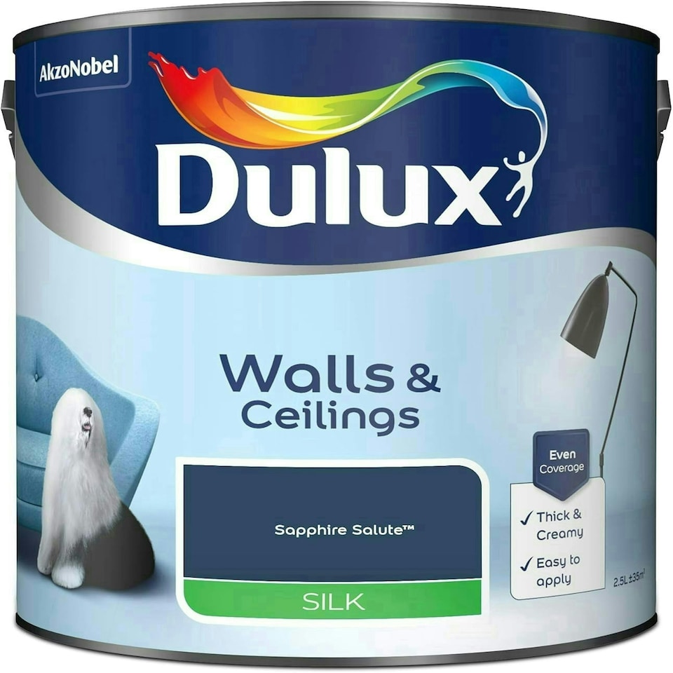 image 1 of Dulux Silk Sapphire Salute 2.5L Paint