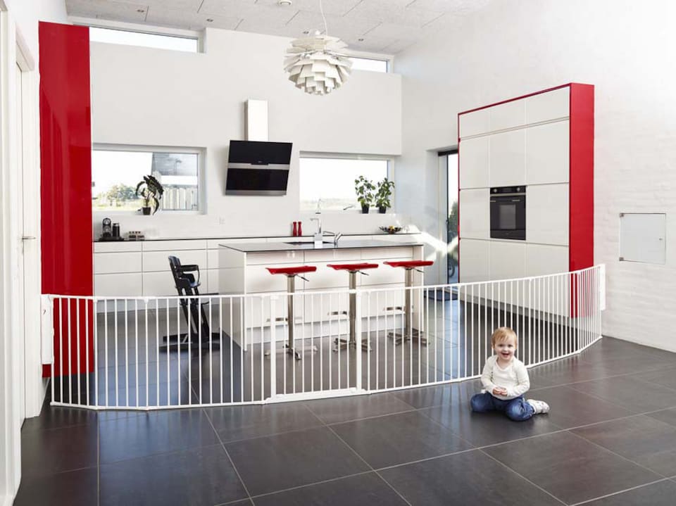 image 1 of BabyDan Olaf XXX Wide Wall Mounted Safety Gate & Fireguard 90 - 350cm White