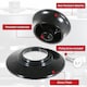 image 7 of SPARES2GO Pan Lid Knob Handle Kitchen Cookware Black Round Bakelite Hand Grip Replacement Black