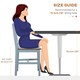 image 6 of HOMCOM Dining Chairs Set of 2, Pine Wood Frame, Slat Back for Kitchen Grey
