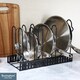 image 6 of Buckingham Multi-Function Pot & Pan Organising Rack - Black | Black