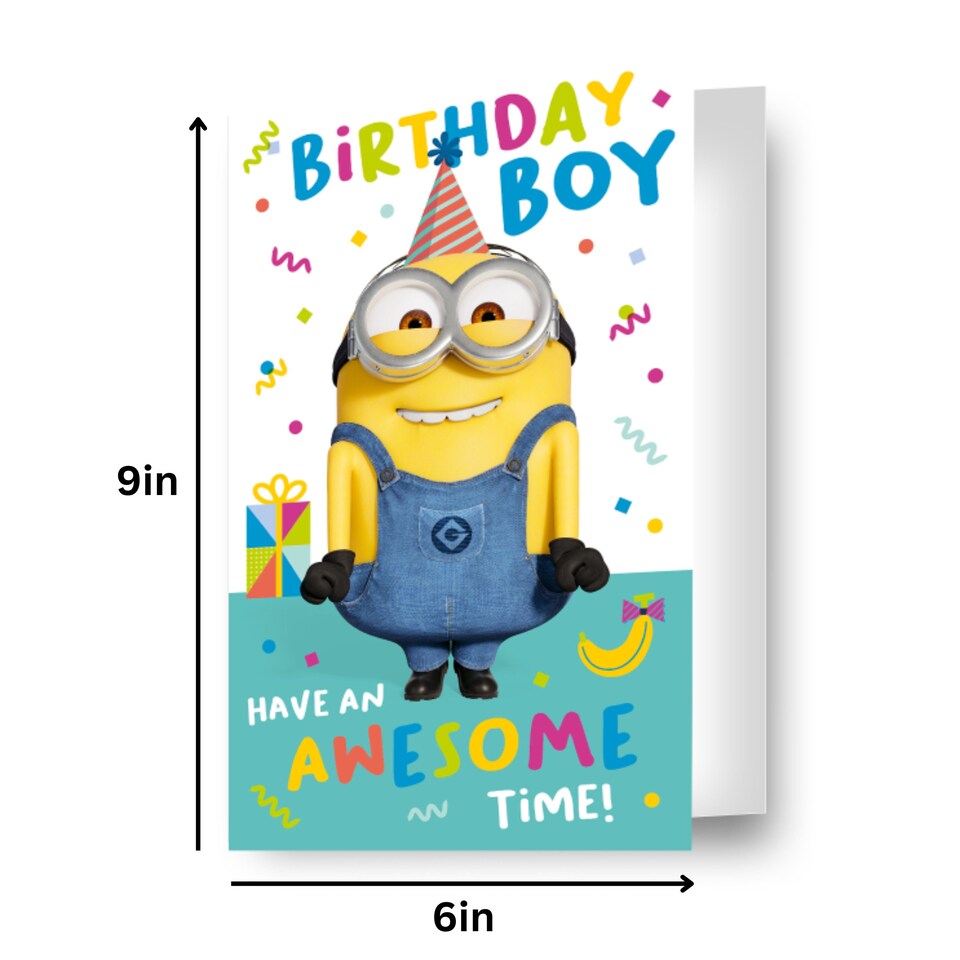 image 1 of Despicable Me Birthday Boy Birthday Card