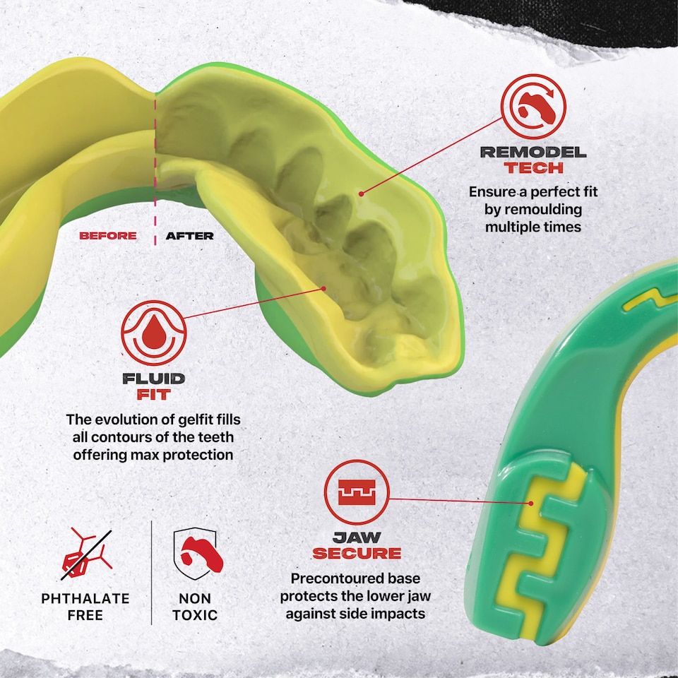 image 1 of SAFEJAWZ Extro Sports Mouth Guard Ogre Adult/Junior