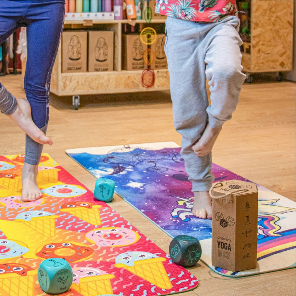 image 1 of Myga Kid's Printed Yoga Mat - Sweet Dreams
