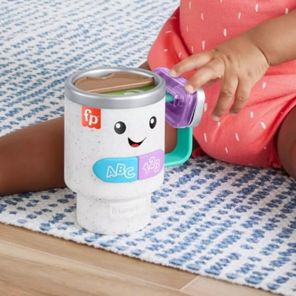 image 1 of Fisher Price Laugh And Learn Wake Up Coffee Mug Toy