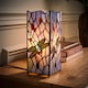 image 3 of ValueLights Tiffany Inspired Dragonfly Square Glass Table Lamp