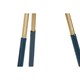 image 4 of Set of 2 tables Home ESPRIT Blue Golden 41 x 41 x 51 cm N/A