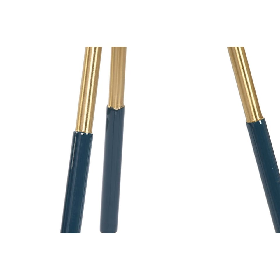 image 1 of Set of 2 tables Home ESPRIT Blue Golden 41 x 41 x 51 cm N/A