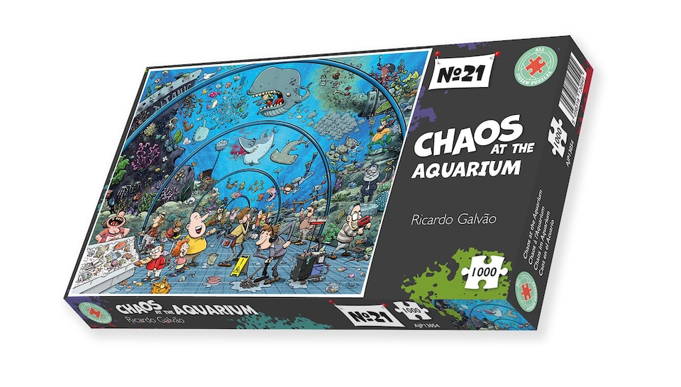 Chaos at the Aquarium 1000 Piece Jigsaw Puzzle - Chaos no. 21
