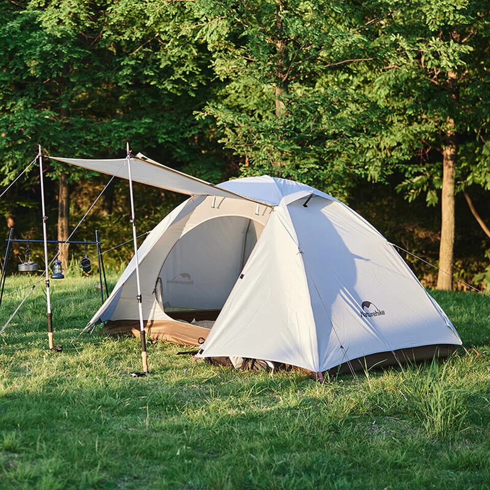 image 1 of Cloud-Creek Series 3 Person Tent | White | Chestnut Apricot White