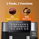 image 4 of Cookology Dual Zone Air Fryer 8L Capacity with Digital Touch Controls - CAF80DI Black