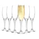 image 1 of LAV Venue Glass Champagne Flutes - 220ml - Clear - Pack of 6