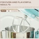 image 4 of HOMCOM Electric Stand Mixer, 4.5L Food Mixer with Dough Hook, Whisk, Blue