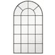 image 1 of HOMCOM Modern Arched Wall Mirror, 110  65 cm Window Mirror for Living Room, Bedroom, Black