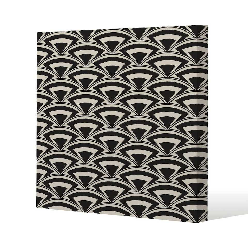 image 1 of Geometric Arches (Canvas Print) 101 x 101 x 4cm
