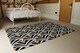 image 3 of Black & Gold Shells Geometric Rug | Multi