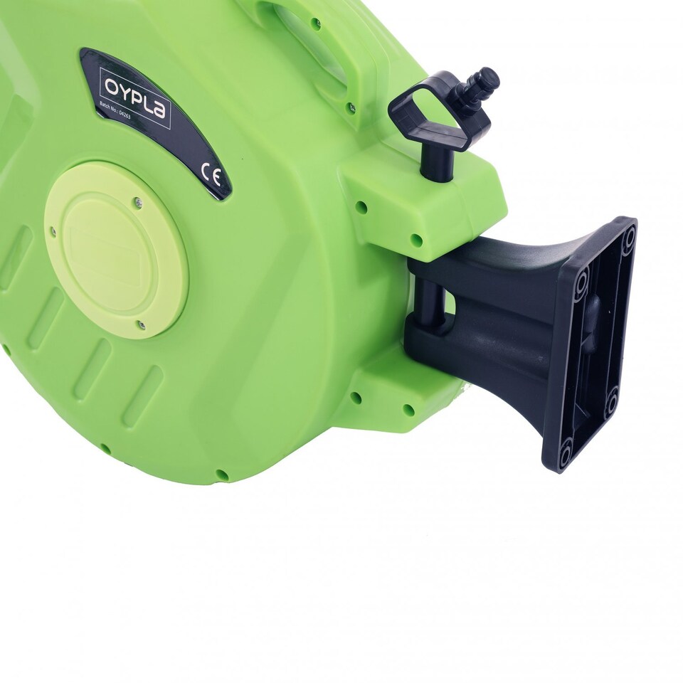 image 1 of Garden Retractable Wall Mounted Hose Compact Reel 20M | Green