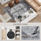 image 4 of HOMCOM Flannel Non-Slip Washable Rug for Living Room, 290 x 200 cm, Grey | Grey