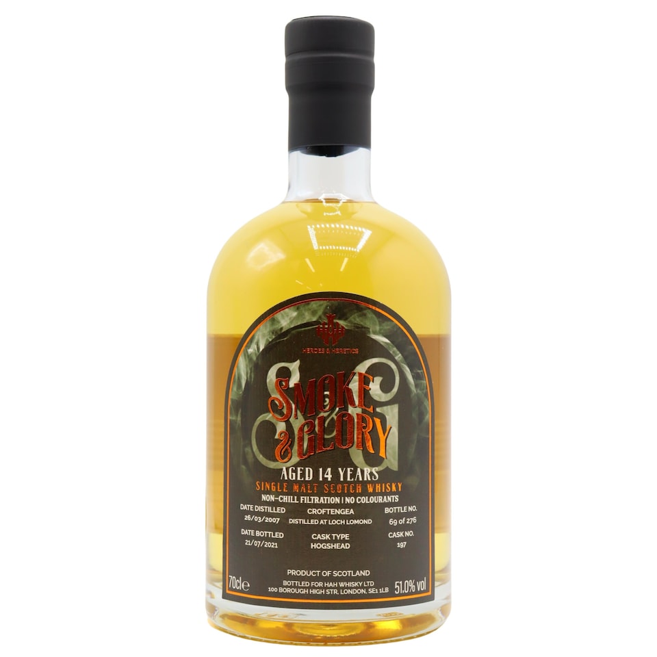 Loch Lomond - Croftengea - Heroes & Heretics - Smoke & Glory Single Cask No. 197 2007 14 year old Whisky
