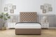 image 1 of Sloomy Mayfair Mink Plush Divan Bed With Mattress No Drawers With 54" Floor Standing Headboard 2'6 Small Single | Brown | Mink | Small Single | 1