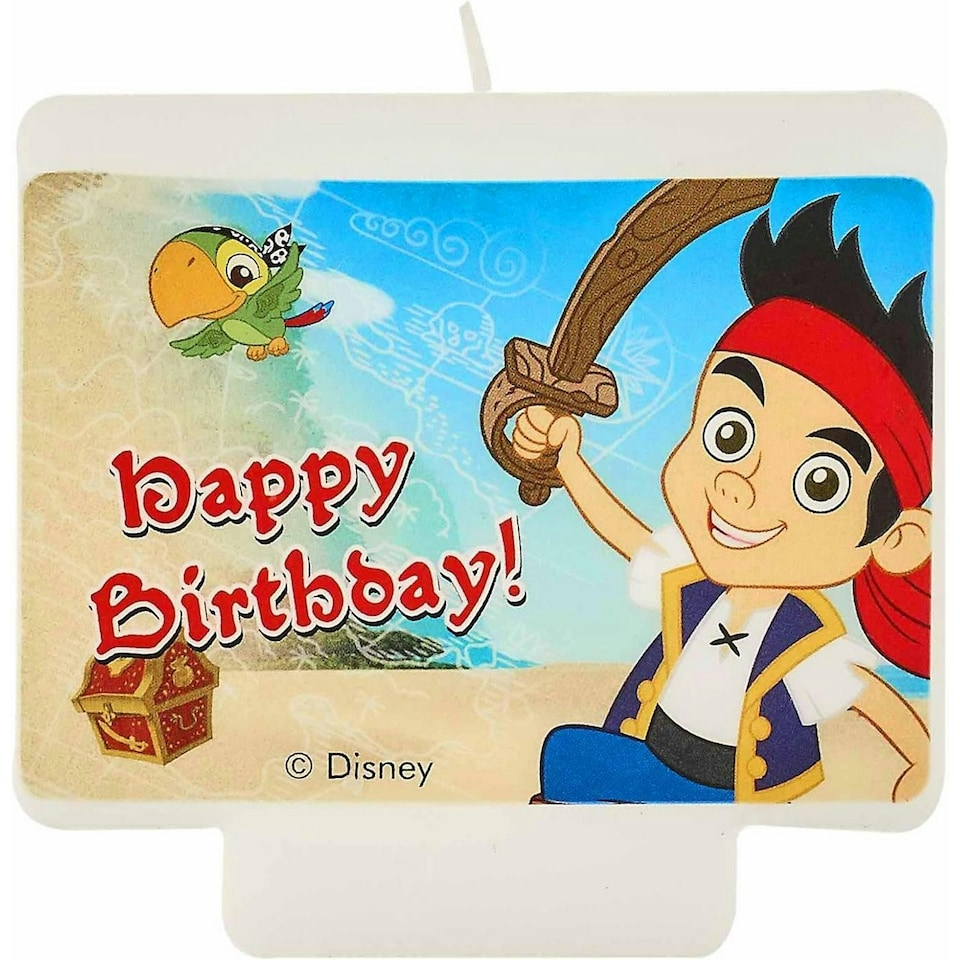 Jake And The Never Land Pirates Yo Ho Happy Birthday Candle - Multicoloured - One Size