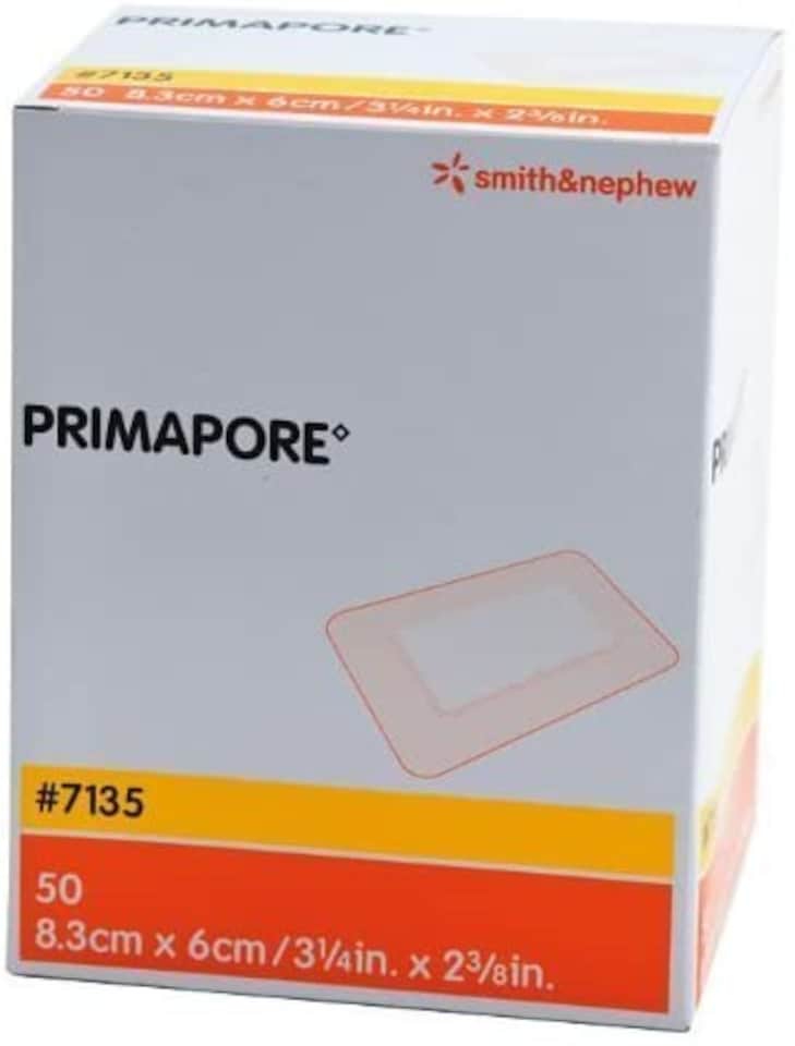 image 1 of Primapore Dressing 8.3cm x 6cm - Pack of 50 Single Dressings (Ref: 7135) [UK]
