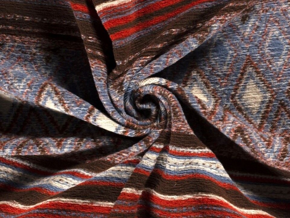 Multicoloured Wool Blend Knit Coating Fabric for Dressmaking, 150cm / 59" Wide - per metre