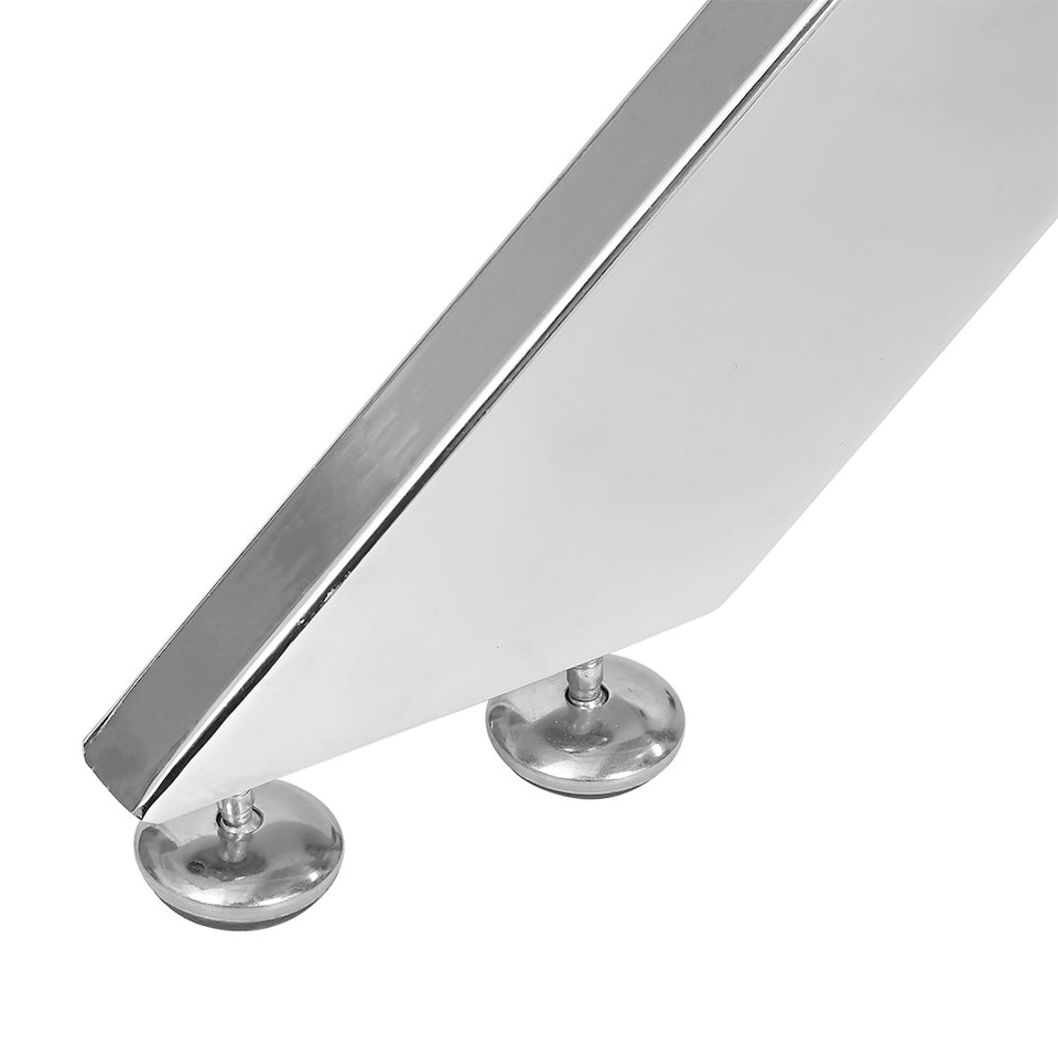 image 1 of Living and Home Modern Tempered Glass Dining Table