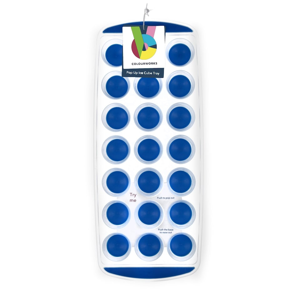 image 1 of Colourworks Silicone Ice Cube Tray Blue