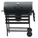image 4 of Large Charcoal Oil Drum BBQ Grill Portable Barrel Barbecue With Lid Wheels Side Table