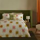 image 4 of Abacus Flower Sunrise Duvet Cover Set Cream | Super King