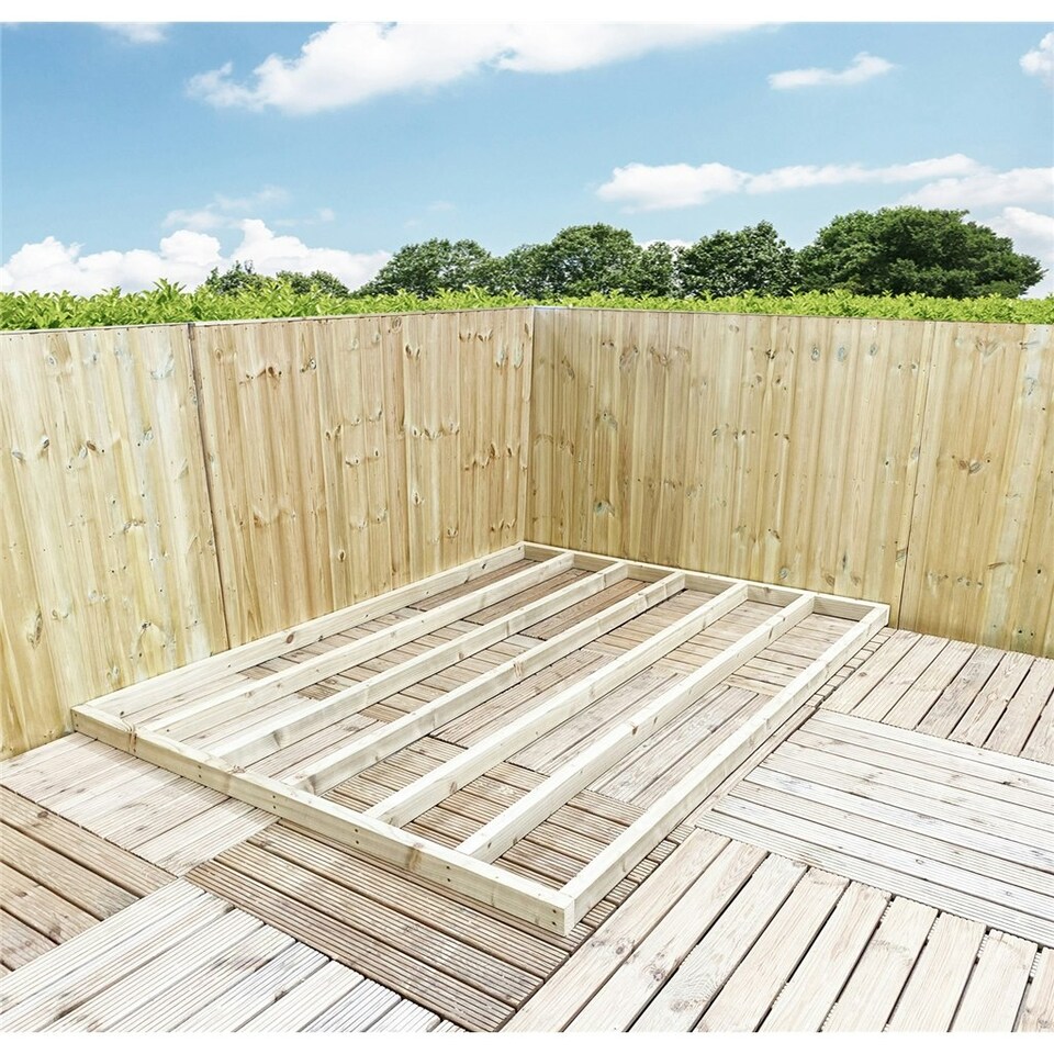 image 1 of 10 x 15 (3.0m x 4.6m) Pressure Treated Timber Base (C16 Graded Timber 45mm x 70mm)