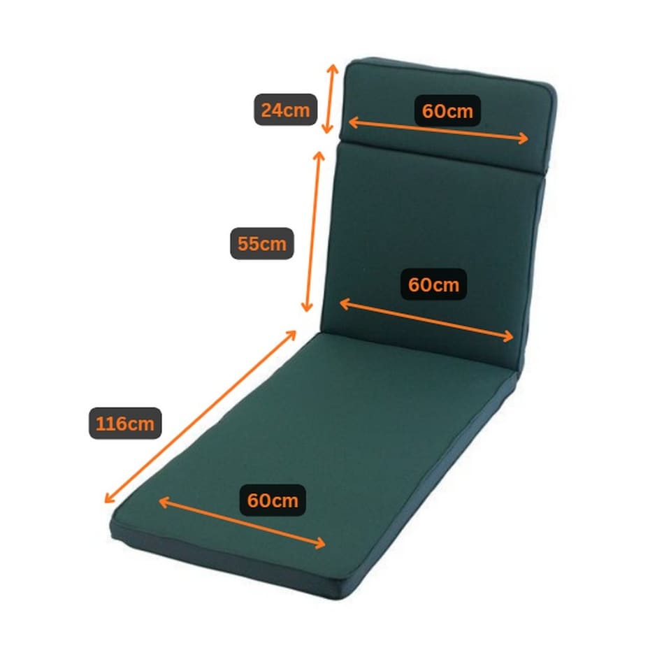 image 1 of Sandbanks Deluxe Lounger - L58 x W118 x H99 cm - Blue