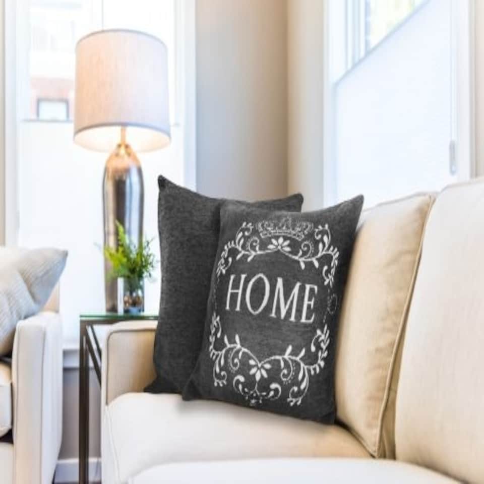 image 1 of Simply Home Cushion Cover Charcoal | Grey | Grey