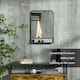 image 3 of HOMCOM Rectangle Wall Mirror with Shelf 70 x 50 cm, for Living Room, Bedroom