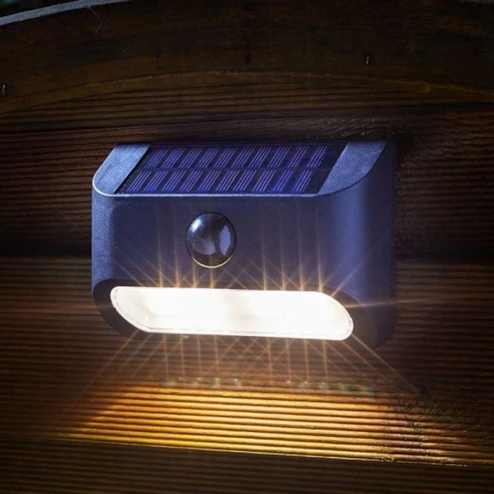 image 1 of Solar Powered PIR Sentinel Motion Light 50 Lumen | Black | 1