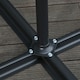 image 6 of Outsunny 3(m) Garden Banana Parasol Cantilever Umbrella w/Crank& Base, Black