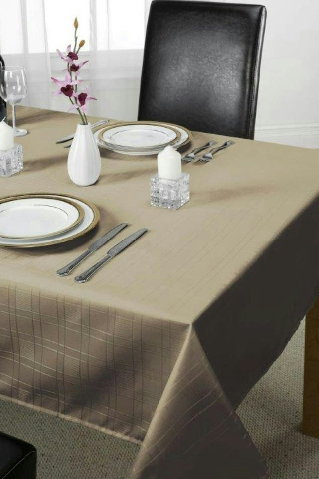 image 1 of Molly Tablecloth - Charcoal - 160x160cm | Grey