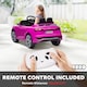 image 4 of AIYAPLAY Audi Q8 E-tron Licensed Electric Car for Kids, 12V Electric Ride on Sportback Design with Remote Control, 4 Suspension Wheels, LED Lights, Music, Horn, for Ages 3-4 - Pink