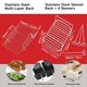 image 4 of SPARES2GO Grill Shelf Racks Compatible with Instant Vortex Plus 7.6L Air Fryer (+ 4 Skewers)
