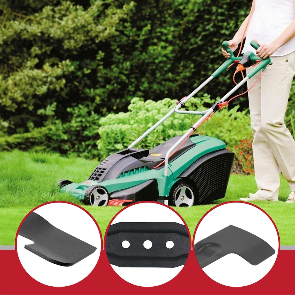 image 1 of SPARES2GO Metal Cutter compatible with Bosch Rotak 36 37 Ergoflex Lawnmower (37cm)