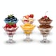 image 4 of Ice Ville Classic Footed Ice Cream Bowls Glass Sundae Dessert Cups Set Barware | Clear | Set of 6