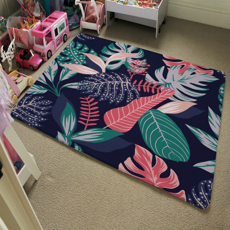 image 1 of Tropical Plant Leaves (Rug) Multi | XL: 160x230cm