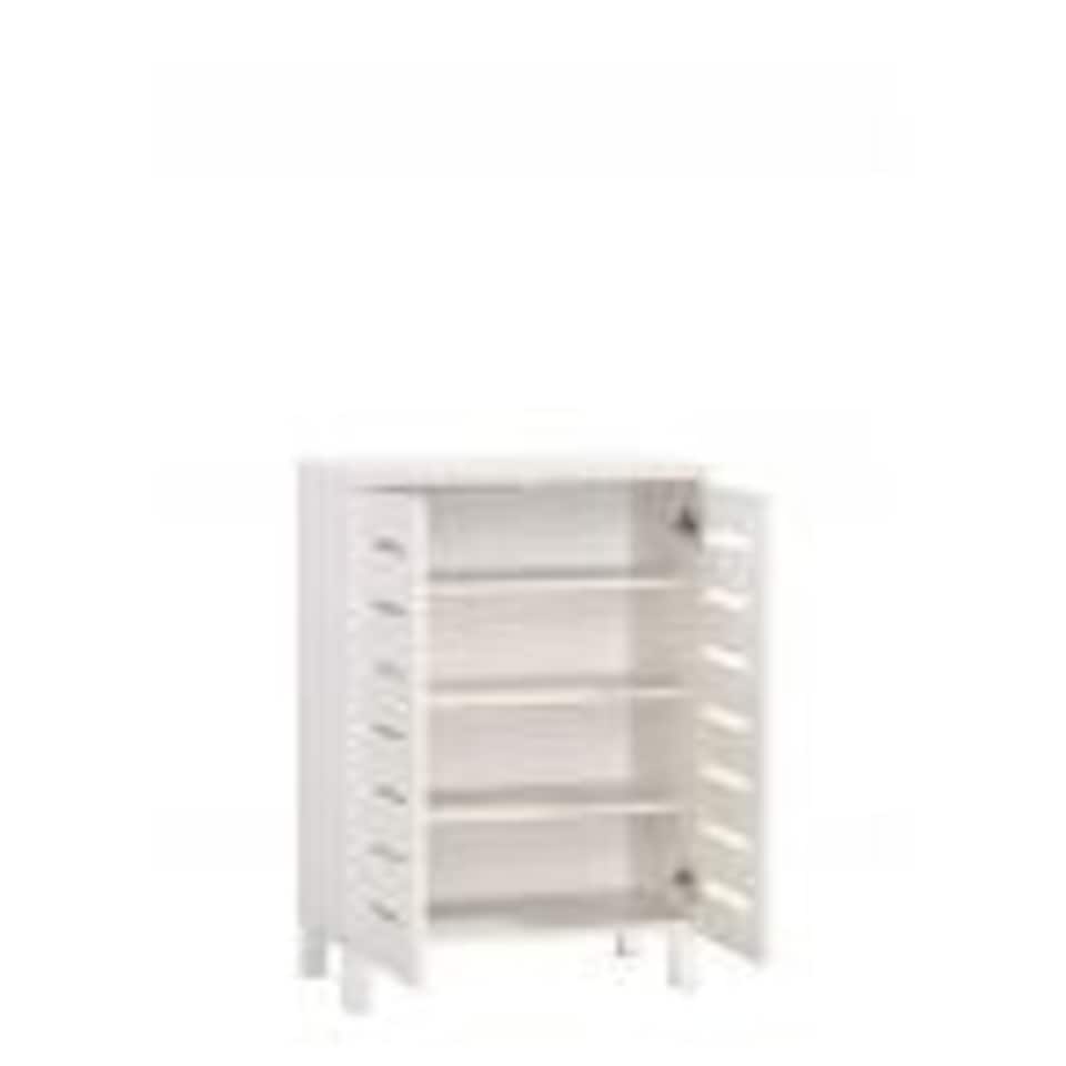 image 1 of 2 Door 4 Tier Shoe Cabinet