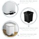 image 2 of Harbour Housewares Mismatched Toilet Brush & Bin Set - Black
